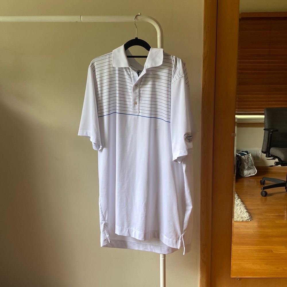 Striped FootJoy Golf Polo